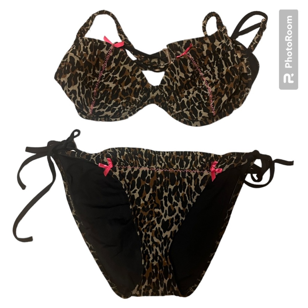 Betsy Johnson cheetah swim set